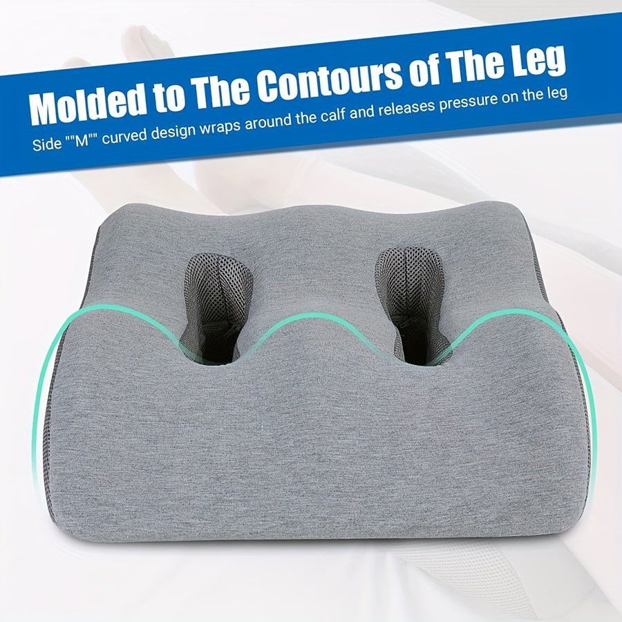 Ergonomic Leg Wedge Pillow for Post-Surgery & Injury Support, Breathable Design for & Improved Circulation, Removable Washable Cover, Mesh Fabric for Ventilation, Double Leg Elevation, Comfortable Rest &